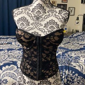 Clasp front corset